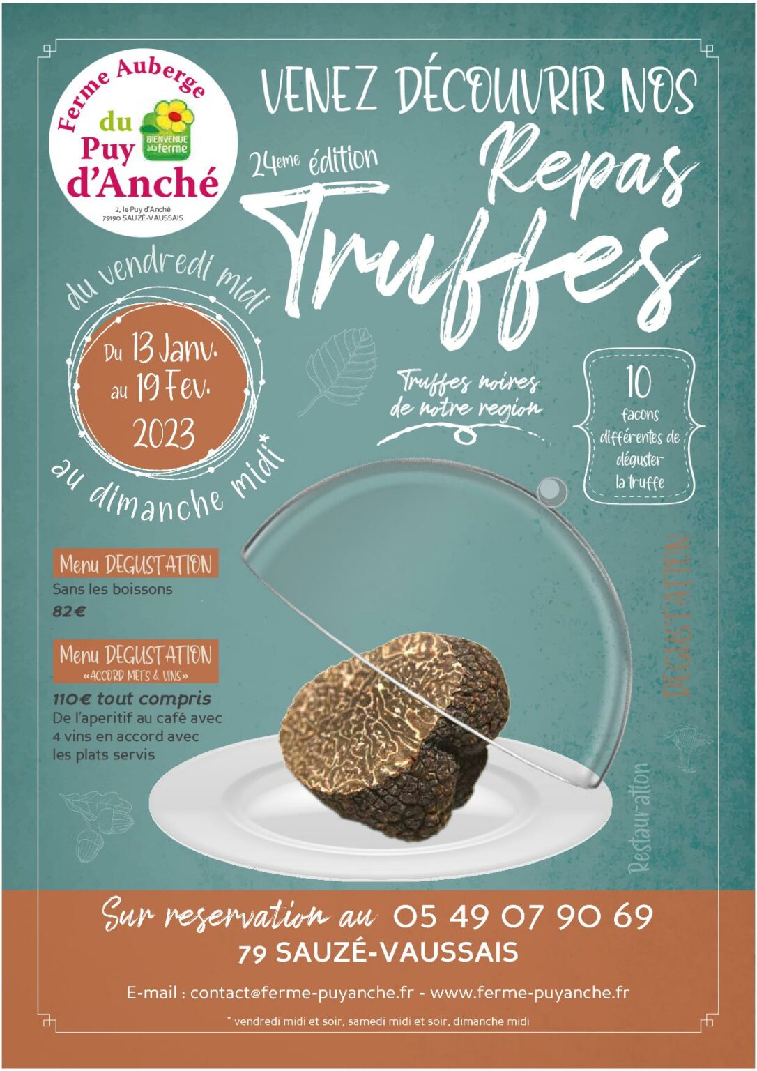 Repas Truffes La Ferme Du Puy Anch